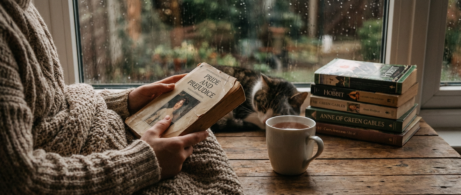 The Books That Hold Us: Why Our Comfort Rereads Matter More Than We Think
